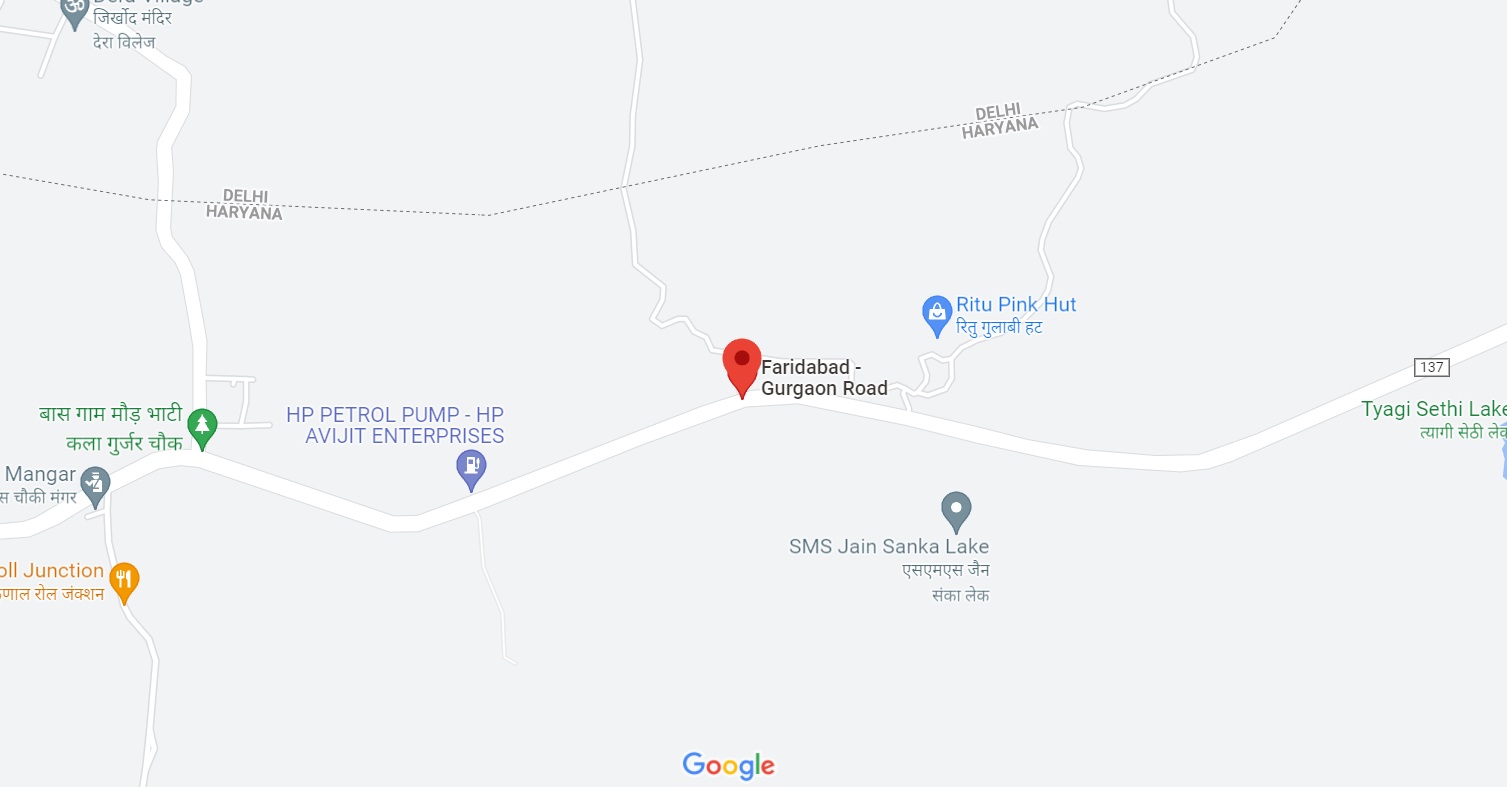 M3M Gurgaon Faridabad Road location map
