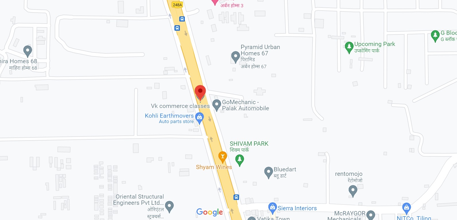 M3M Sohna Road location map